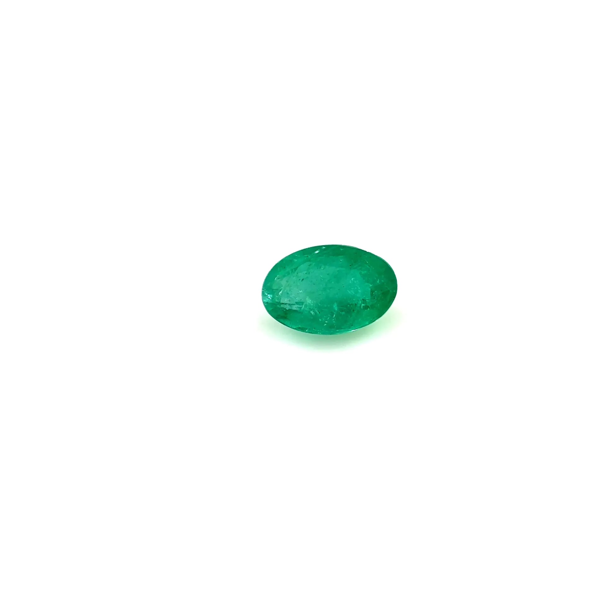 0.44ct Oval Natural Emerald (Colour Green, Clarity Slightly Included, Cut Faceted)