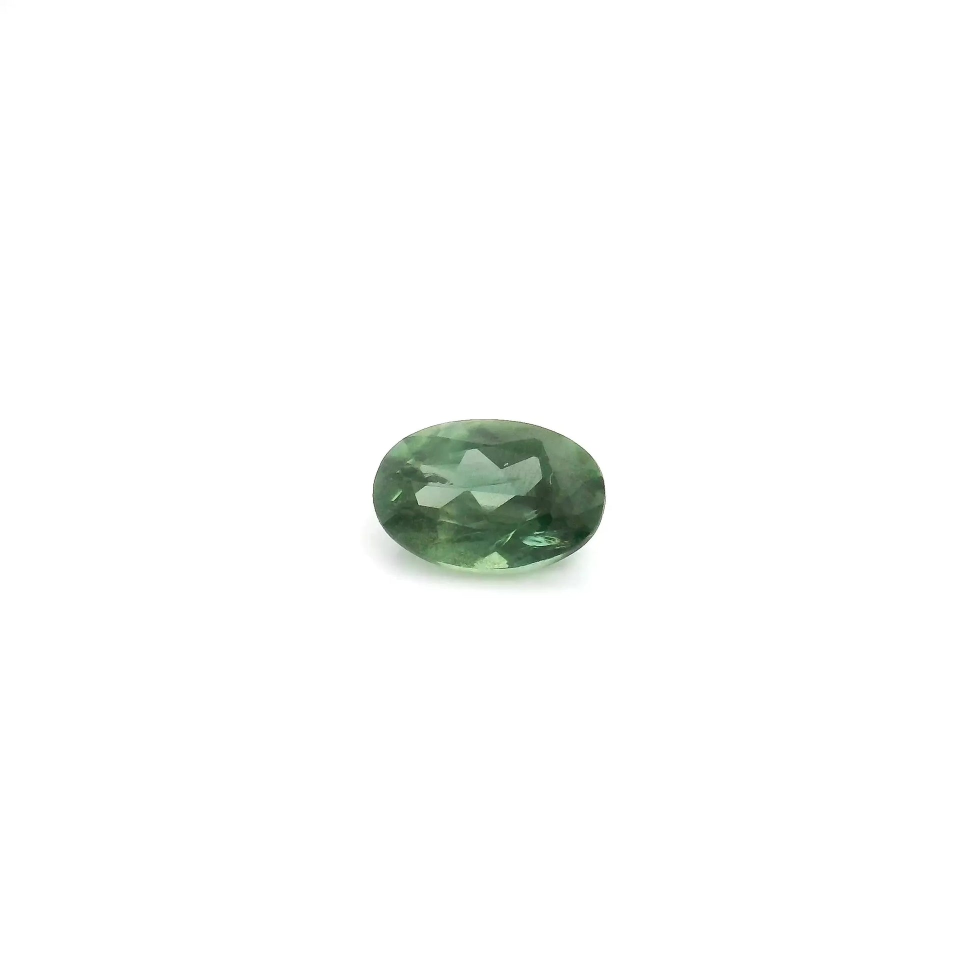 0.61ct Oval Natural Sapphire (Colour Green, Clarity Slightly Included, Cut Faceted)