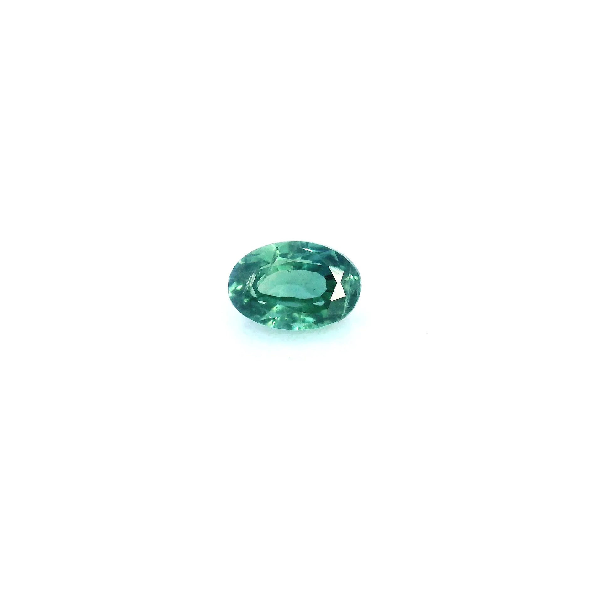 0.85ct Oval Natural Sapphire (Colour Green, Clarity Slightly Included, Cut Faceted)