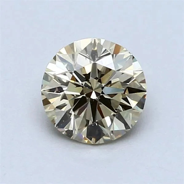 0.90ct Round Natural Diamond (Colour Fancy Brownish Yellow, Clarity VS2, Cut VG, IGI Certified)