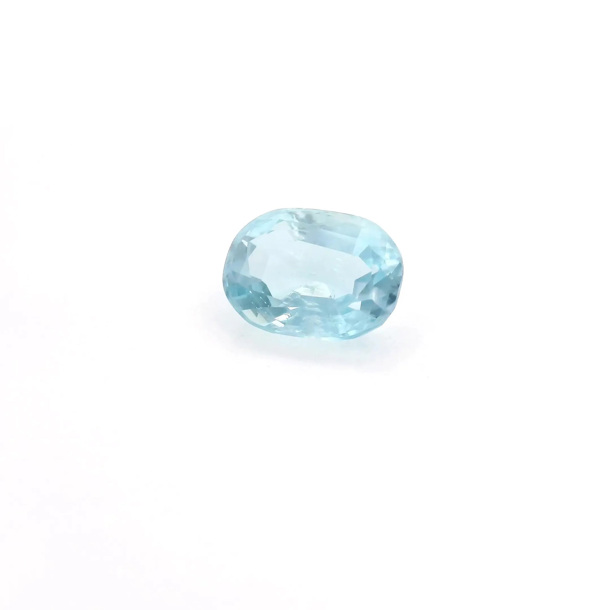 1.00ct Oval Natural Aquamarine (Colour Blue, Clarity Slightly Included, Cut Faceted)