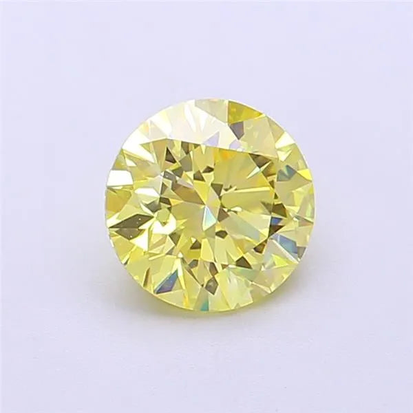 1.04ct Round Lab Grown Diamond (Colour Fancy Yellow, Clarity VVS1, Cut ID, IGI Certified)