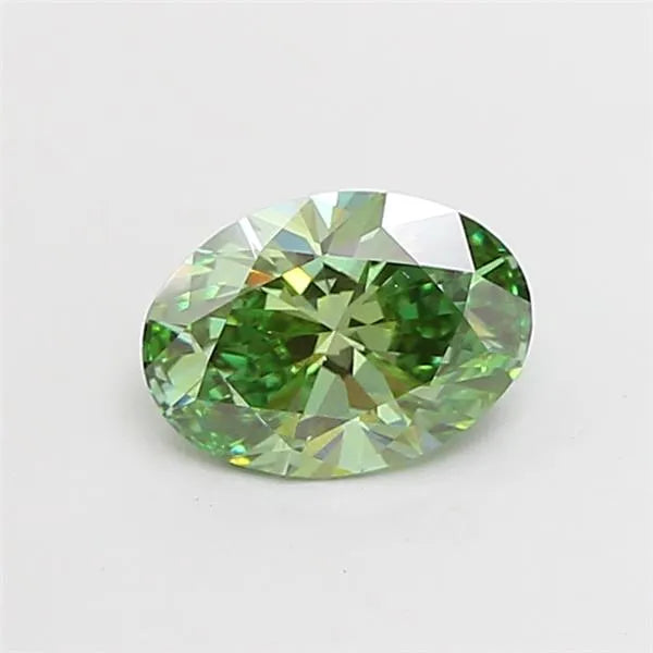 1.05ct Oval Lab Grown Diamond (Colour Fancy Vivid Green, Clarity VS1, IGI Certified)