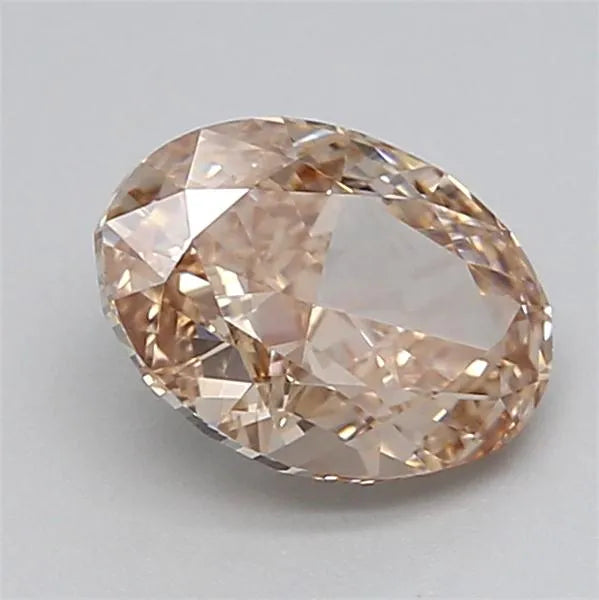 1.05ct Oval Lab Grown Diamond (Colour Very Light Brown, Clarity VVS2, IGI Certified)