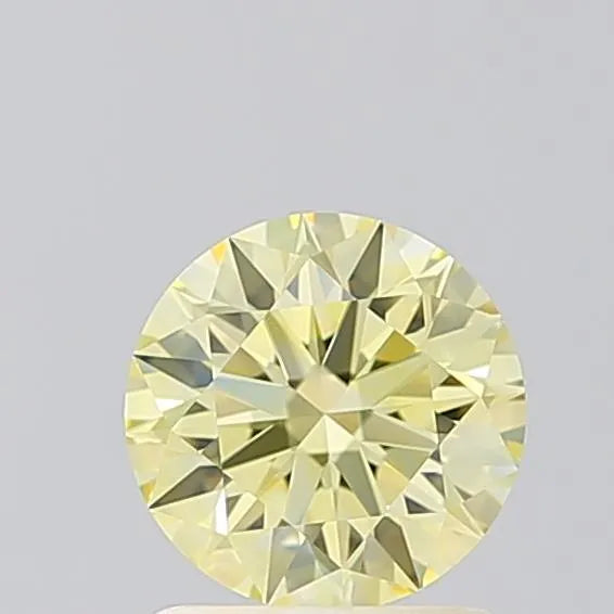 1.07ct Round Lab Grown Diamond (Colour Yellow, Clarity IF, Cut ID, IGI Certified)