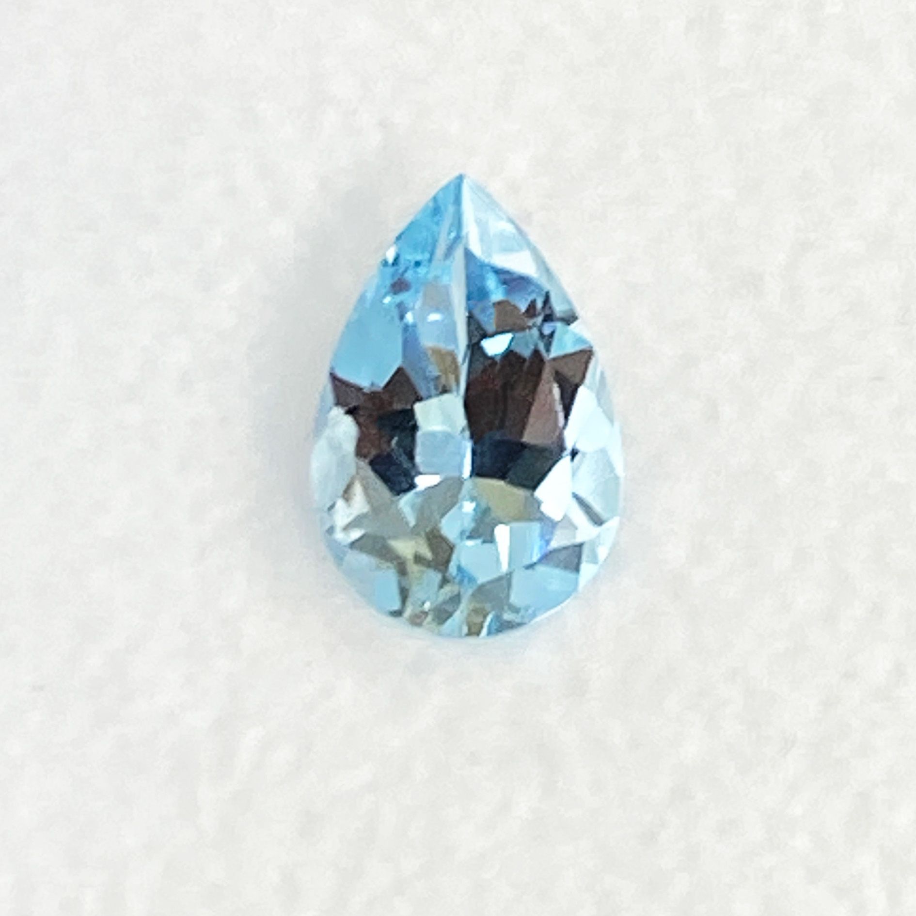1.08ct Pear Natural Aquamarine (Colour Blue, Clarity Eye Clean, Cut Faceted)
