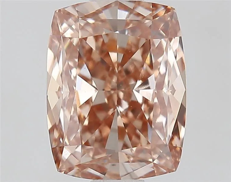 1.50ct Cushion modified Lab Grown Diamond (Colour Fancy Light Brown, Clarity VVS2, IGI Certified)