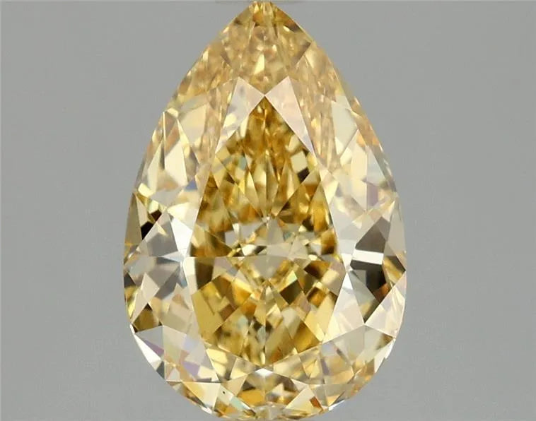 1.50ct Pear Lab Grown Diamond (Colour Fancy Intense Yellow, Clarity VS1, IGI Certified)