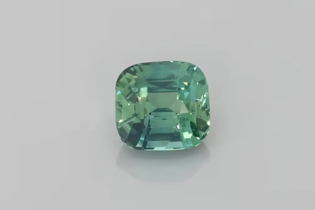 1.54ct Cushion Natural Sapphire (Colour Teal, Clarity Eye Clean, Cut Faceted)