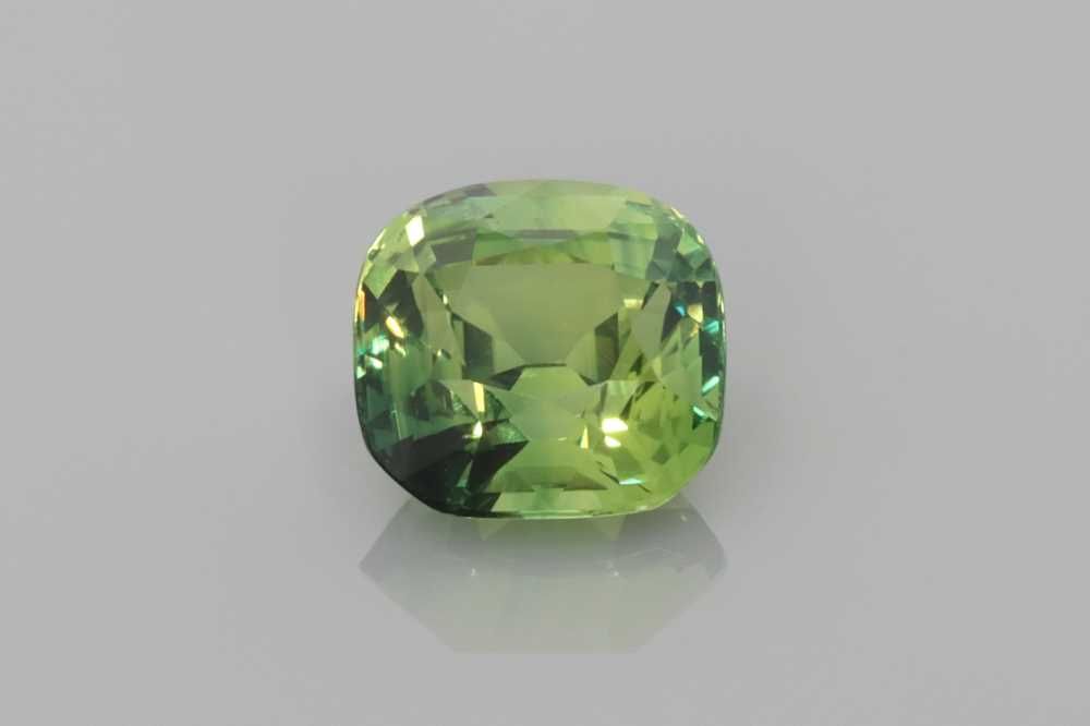 1.59ct Cushion Natural Sapphire (Colour Green, Clarity Eye Clean, Cut Faceted)