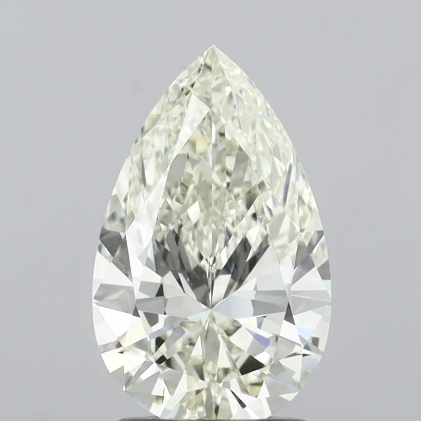 1.70ct Pear Natural Diamond (Colour J, Clarity VS2, Cut VG, IGI Certified)