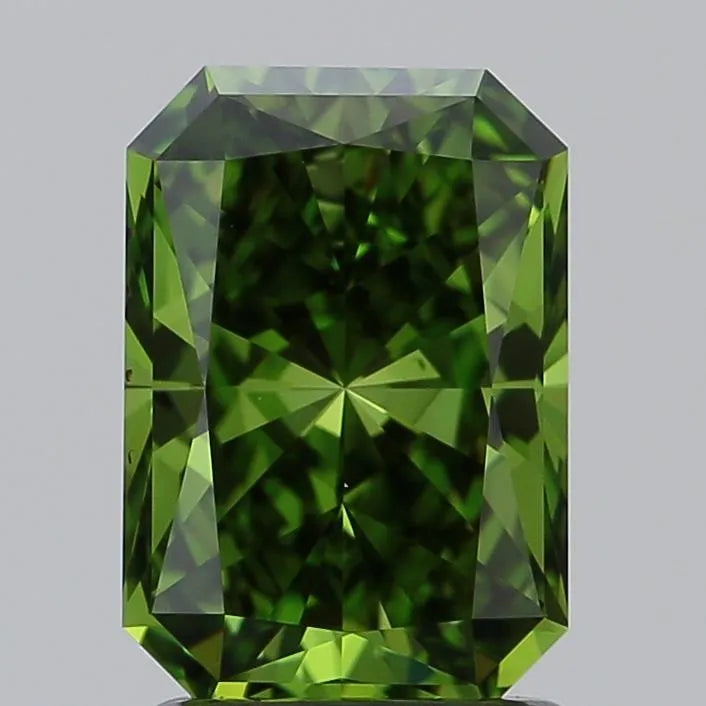 1.71ct Radiant Lab Grown Diamond (Colour Fancy Vivid Green, Clarity IF, IGI Certified)