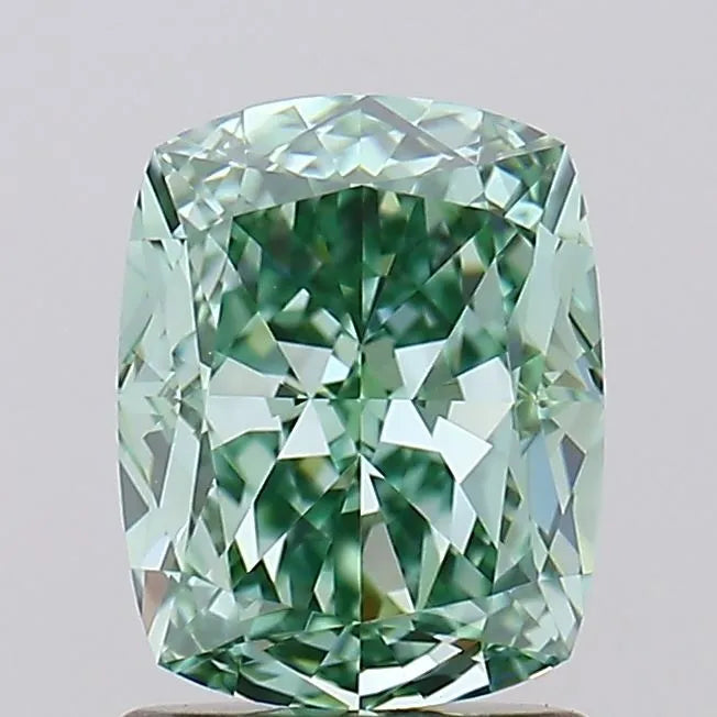 1.80ct Cushion modified Lab Grown Diamond (Colour Fancy Vivid Green, Clarity FL, IGI Certified)