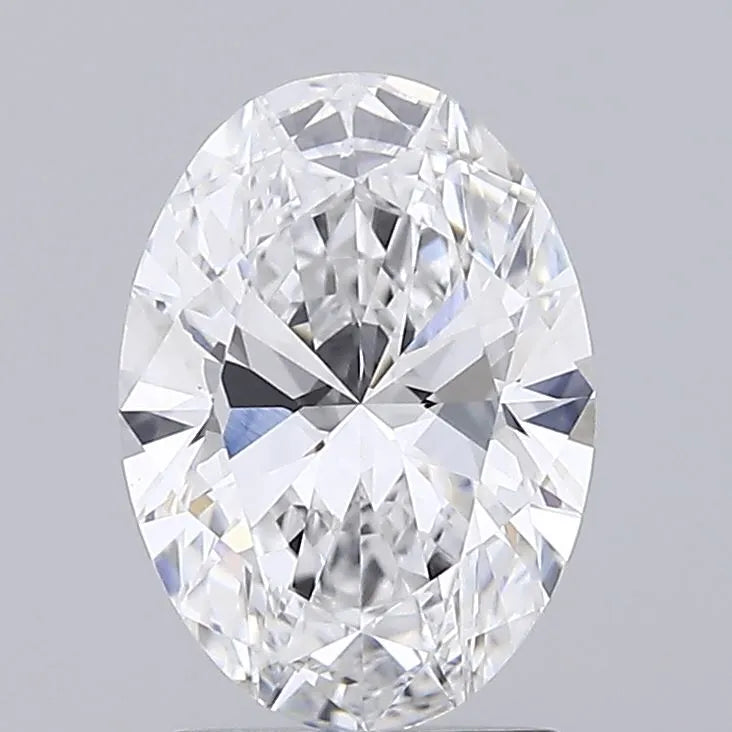 2.00ct Oval Lab Grown Diamond (Colour E, Clarity VVS2, IGI Certified)