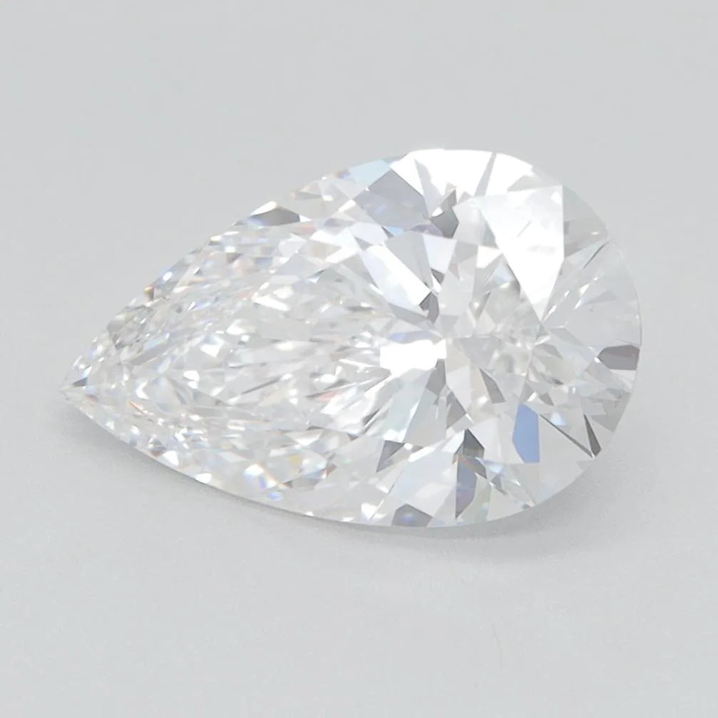 2.00ct Pear Lab Grown Diamond (Colour D, Clarity VVS2, IGI Certified)