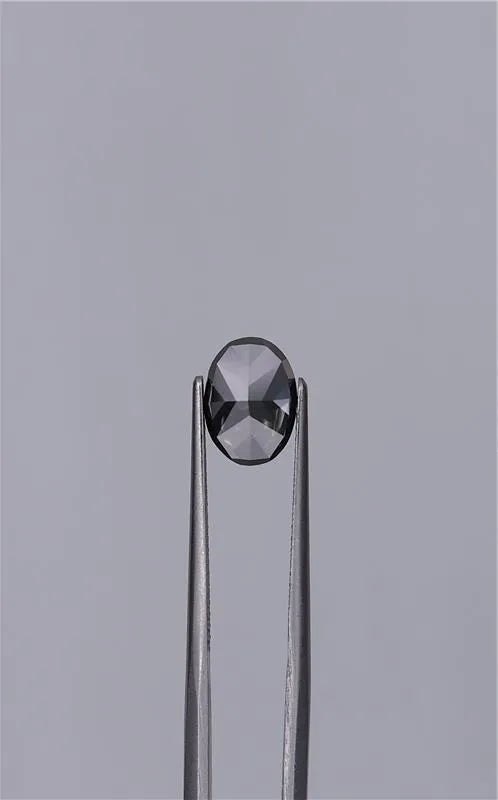 2.01ct Oval Natural Diamond (Colour Fancy Black, Clarity VVS2, Cut EX, GIA Certified)