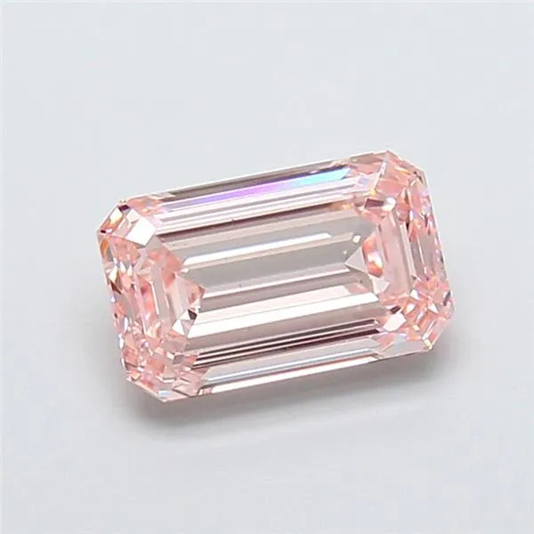 2.02ct Emerald Lab Grown Diamond (Colour Fancy Pink, Clarity VS1, IGI Certified)