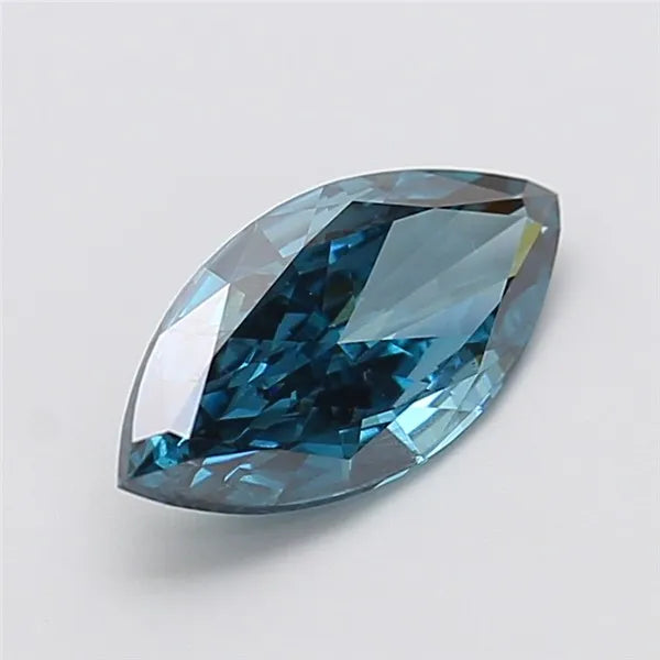 2.02ct Marquise Lab Grown Diamond (Colour Fancy Vivid Blue, Clarity VVS2, IGI Certified)