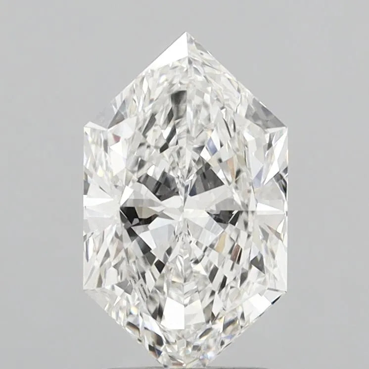 2.07ct Hexagonal Lab Grown Diamond (Colour F, Clarity VVS2, IGI Certified)