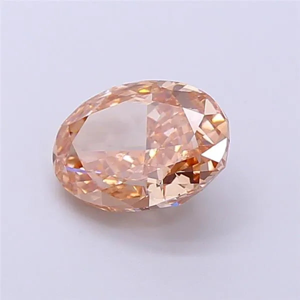 2.16ct Oval Lab Grown Diamond (Colour Fancy Brown, Clarity VVS2, IGI Certified)