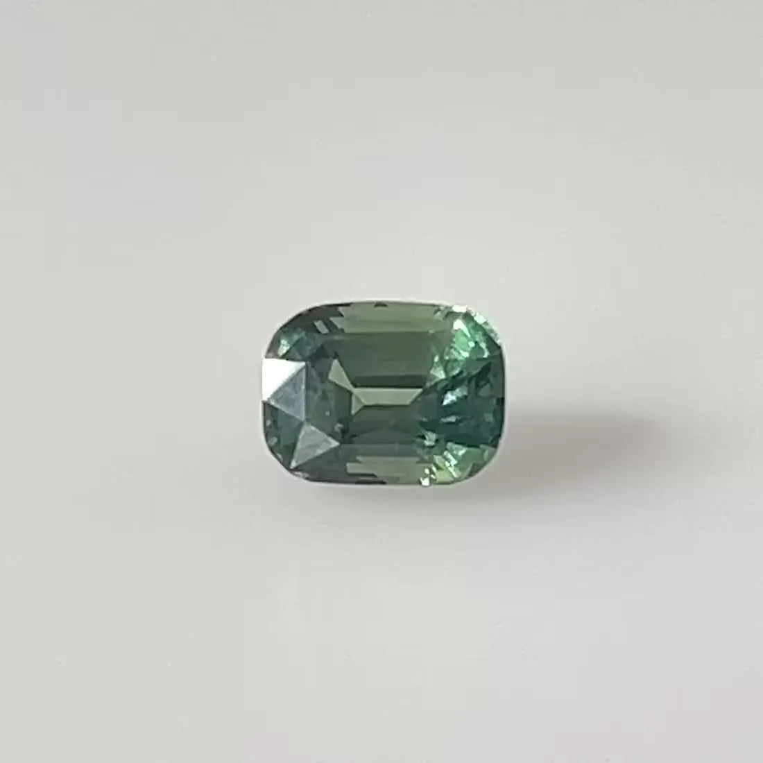 2.21ct Cushion Natural Sapphire (Colour Teal, Clarity Eye Clean, Cut Faceted)