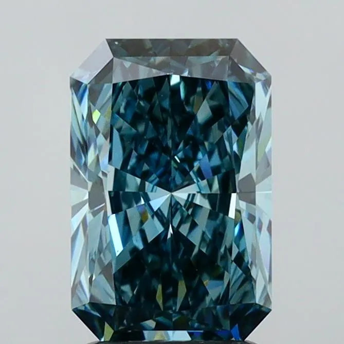 2.22ct Radiant Lab Grown Diamond (Colour Fancy Vivid Blue, Clarity VS1, IGI Certified)