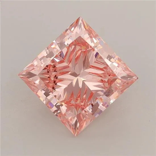 2.25ct Princess Lab Grown Diamond (Colour Fancy Intense Pink, Clarity VS1, IGI Certified)