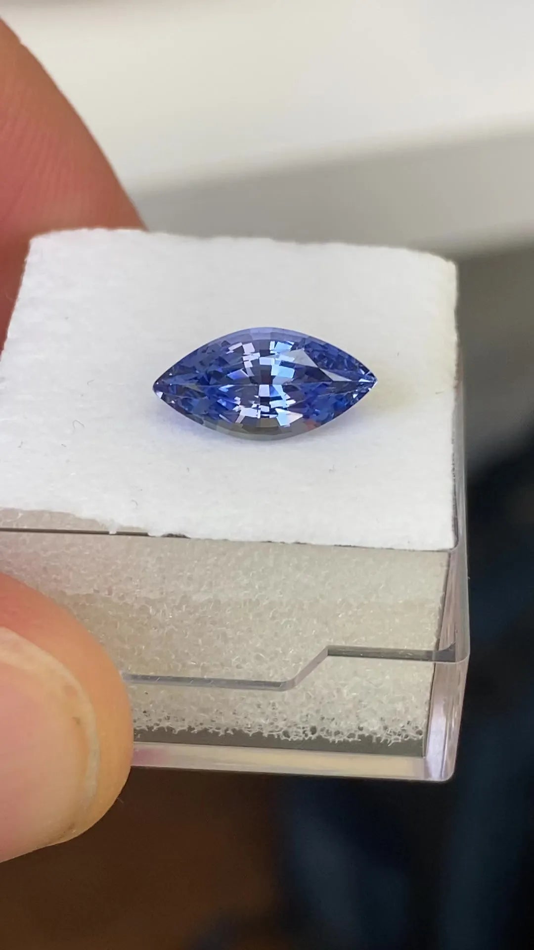 2.28ct Marquise Natural Sapphire (Colour Blue, Clarity Eye Clean, Cut Faceted)