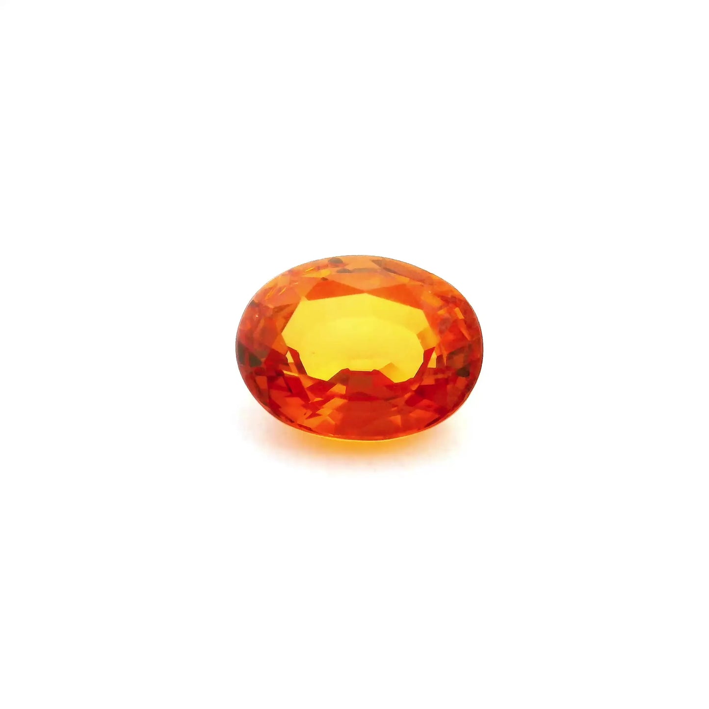 2.36ct Oval Natural Sapphire (Colour Orange, Clarity Slightly Included, Cut Faceted)