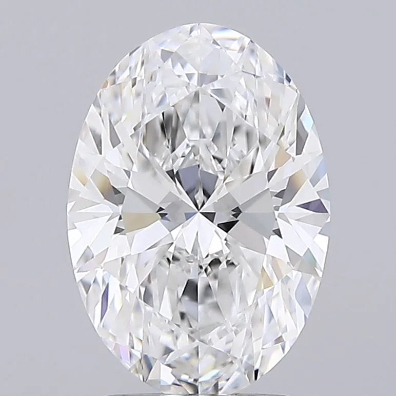 2.50ct Oval Lab Grown Diamond (Colour D, Clarity IF, IGI Certified)