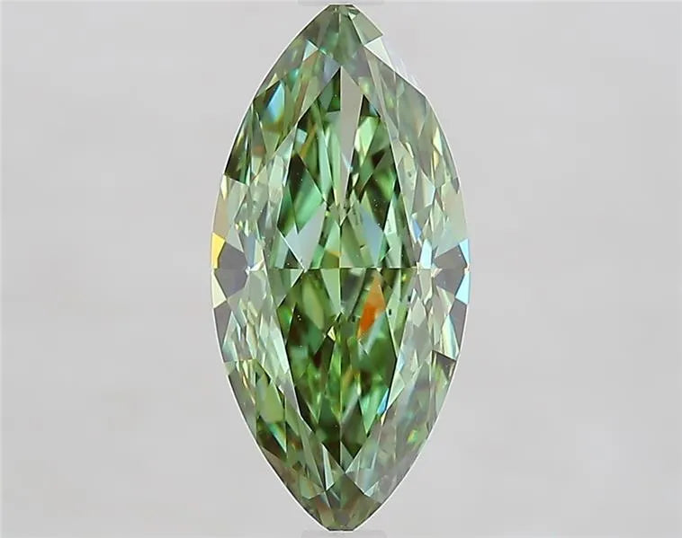 2.53ct Marquise Lab Grown Diamond (Colour Fancy Vivid Green, Clarity VS1, IGI Certified)