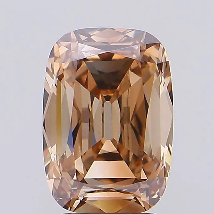 2.56ct Cushion brilliant Lab Grown Diamond (Colour Fancy Brown, Clarity VVS2, IGI Certified)