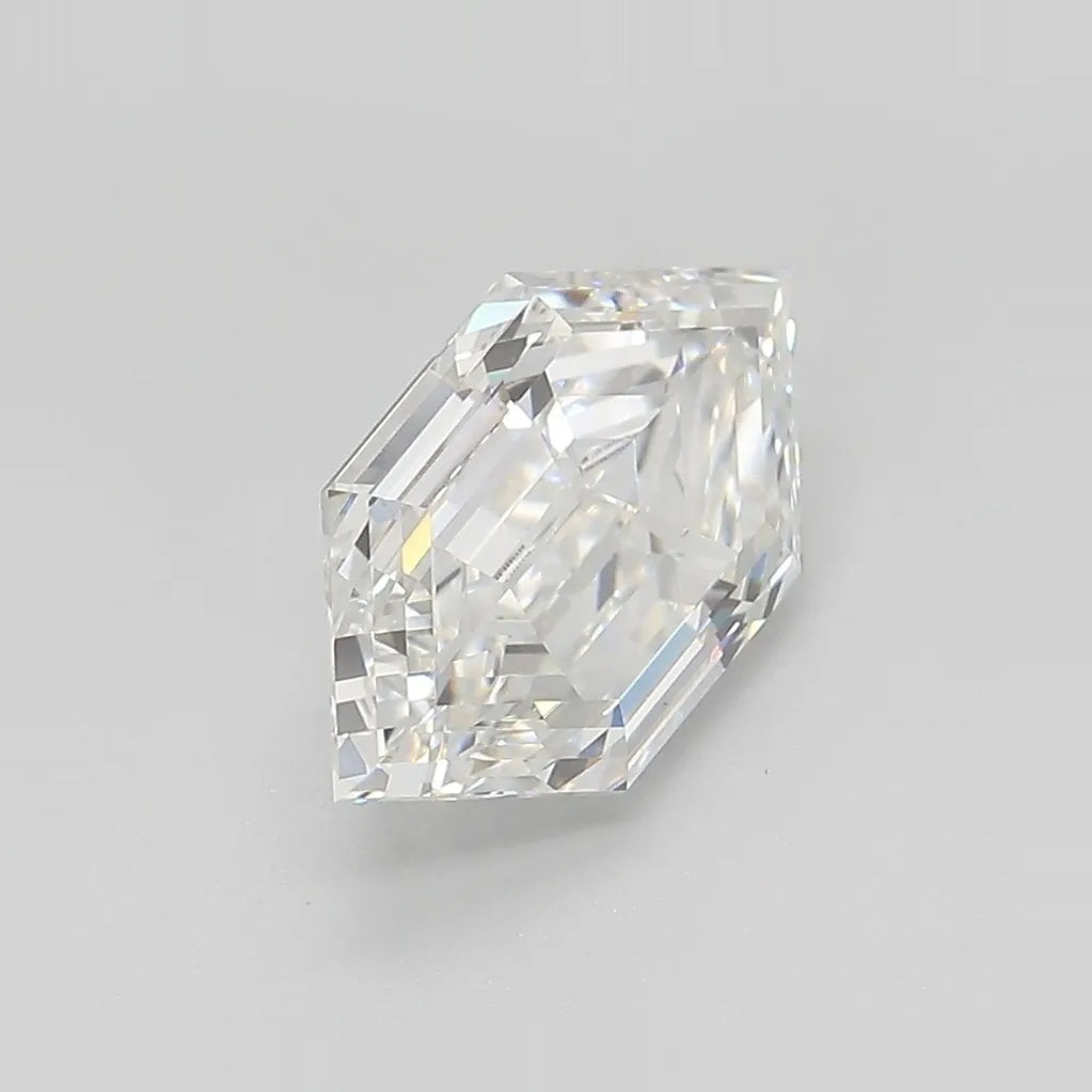 2.56ct Hexagonal Lab Grown Diamond (Colour E, Clarity VVS2, IGI Certified)
