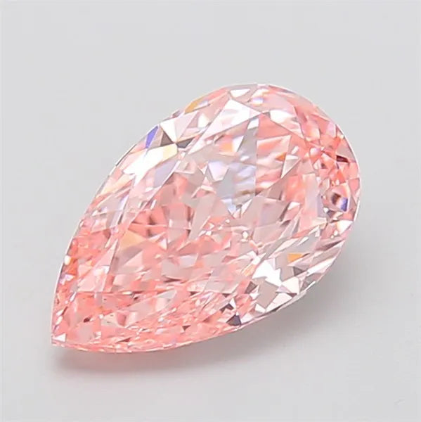2.57ct Pear Lab Grown Diamond (Colour Fancy Intense Pink, Clarity VVS2, IGI Certified)