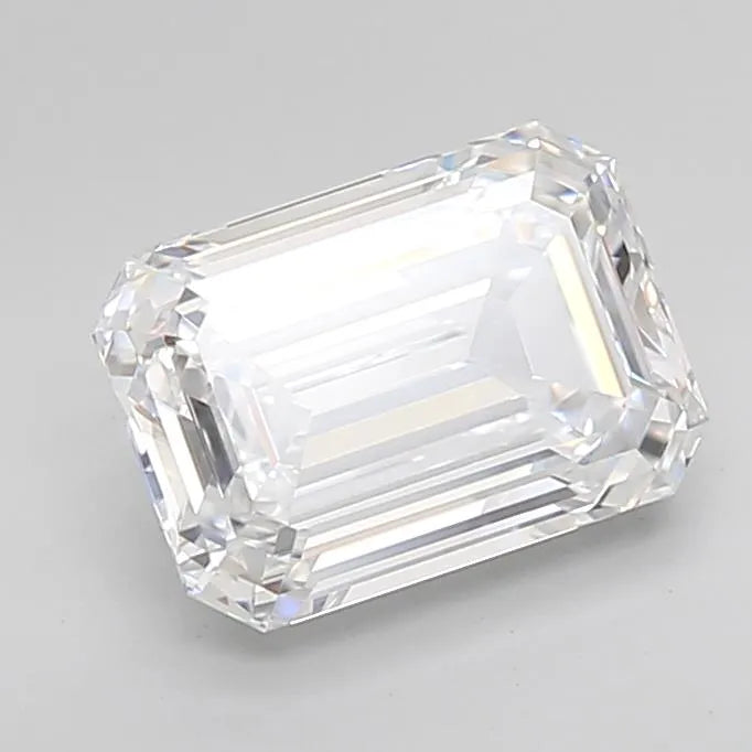 2.73ct Emerald Lab Grown Diamond (Colour D, Clarity IF, Cut EX, IGI Certified)