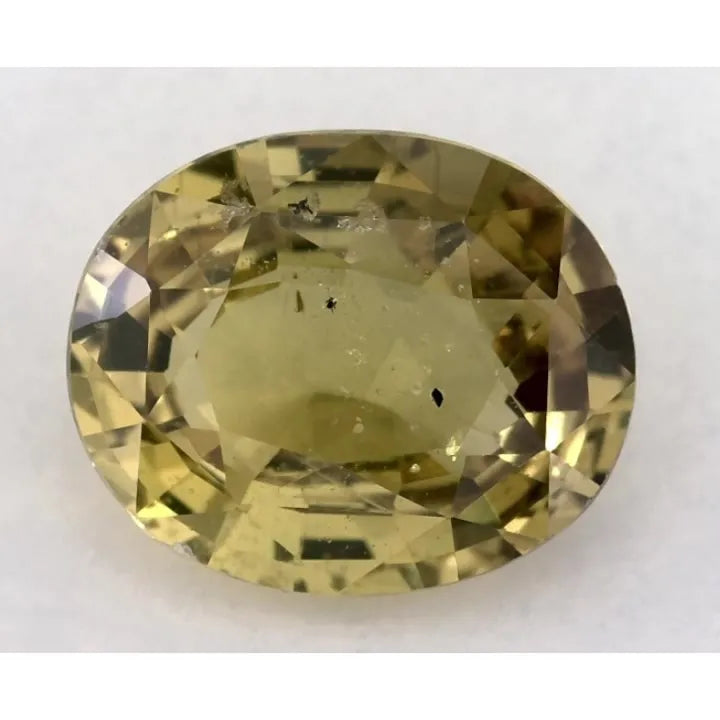 2.82ct Oval Natural Sapphire (Colour Yellow, Clarity Slightly Included, Cut Faceted)