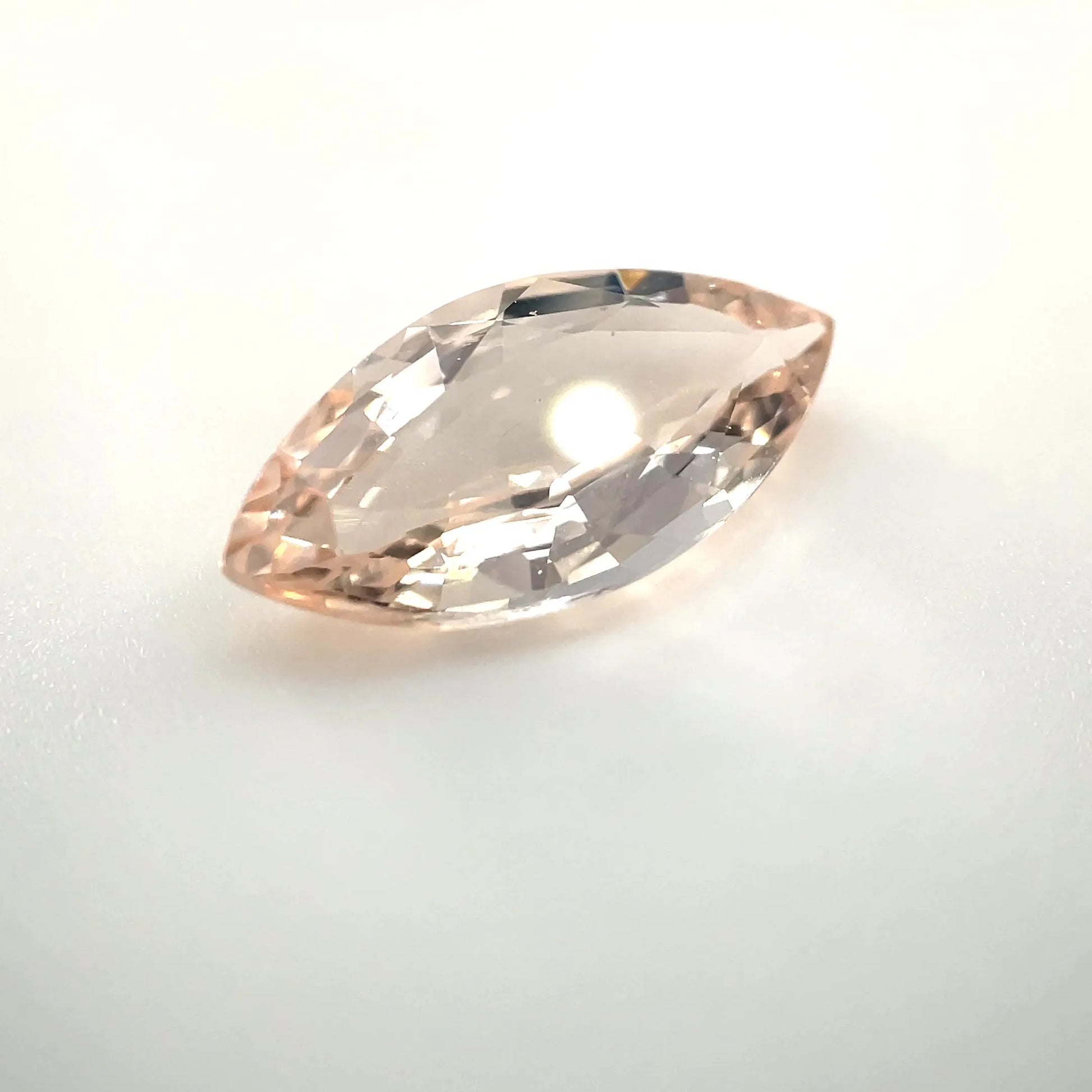 2.91ct Marquise Natural Morganite (Colour Pink, Clarity Eye Clean, Cut Faceted)