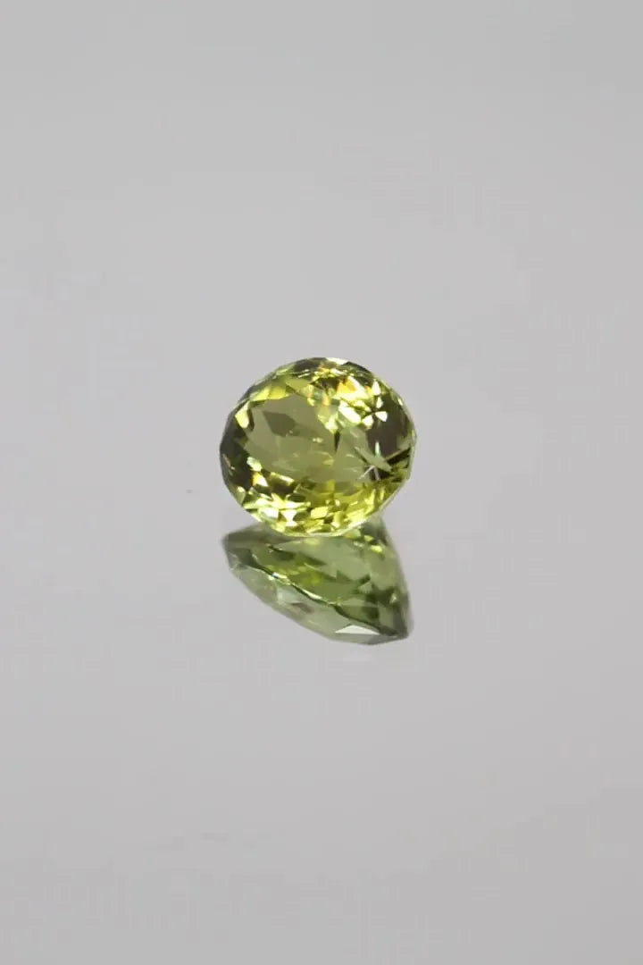 2.91ct Oval Natural Tourmaline (Colour Green, Clarity Eye Clean, Cut Faceted)