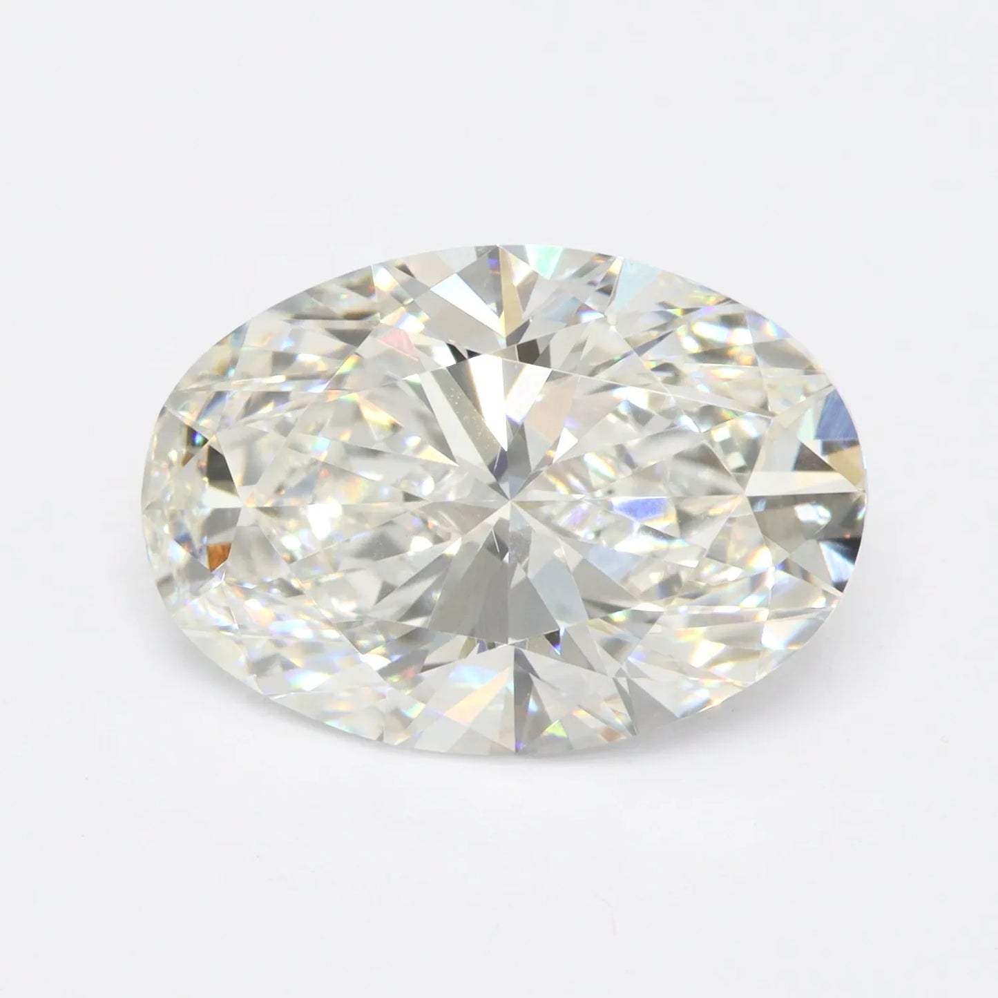 2.93ct Oval Lab Grown Diamond (Colour G, Clarity VVS2, IGI Certified)