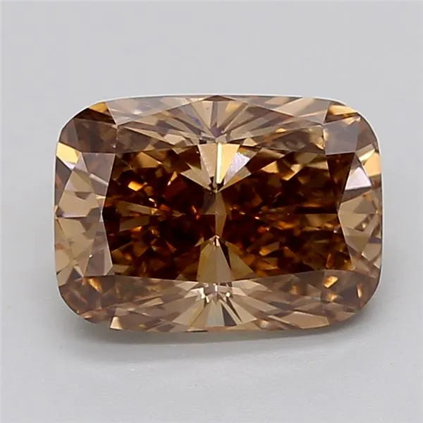 3.00ct Cushion modified Lab Grown Diamond (Colour Fancy Brown, Clarity VVS2, IGI Certified)