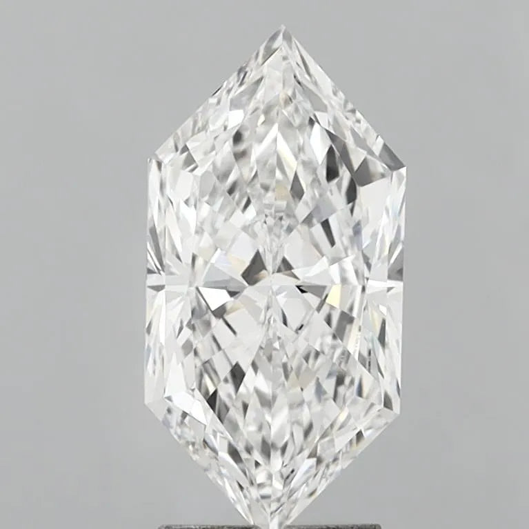 3.00ct Hexagonal Lab Grown Diamond (Colour E, Clarity VVS2, IGI Certified)
