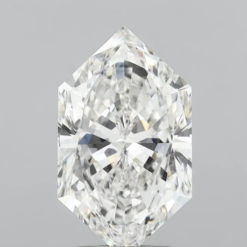 3.01ct Hexagonal Lab Grown Diamond (Colour F, Clarity VS1, IGI Certified)