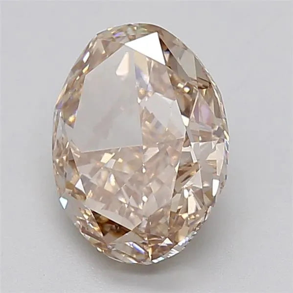 3.01ct Oval Lab Grown Diamond (Colour Light Brown, Clarity VVS2, IGI Certified)