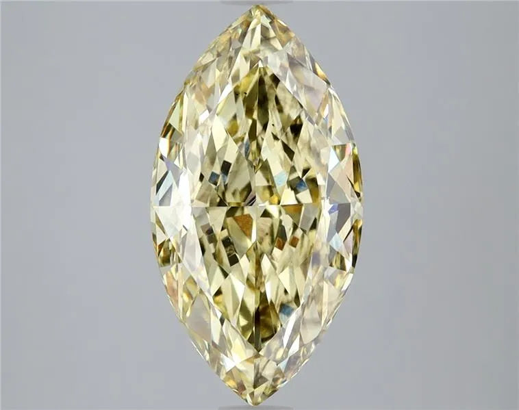 3.09ct Marquise Lab Grown Diamond (Colour Fancy Intense Yellow, Clarity VS2, IGI Certified)