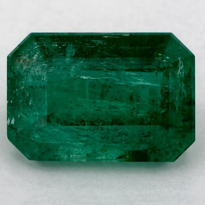 3.13ct Octagonal Natural Emerald (Colour Green, Clarity Slightly Included, Cut Faceted)