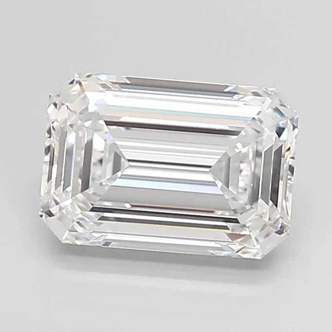 3.28ct Emerald Lab Grown Diamond (Colour D, Clarity IF, Cut EX, IGI Certified)