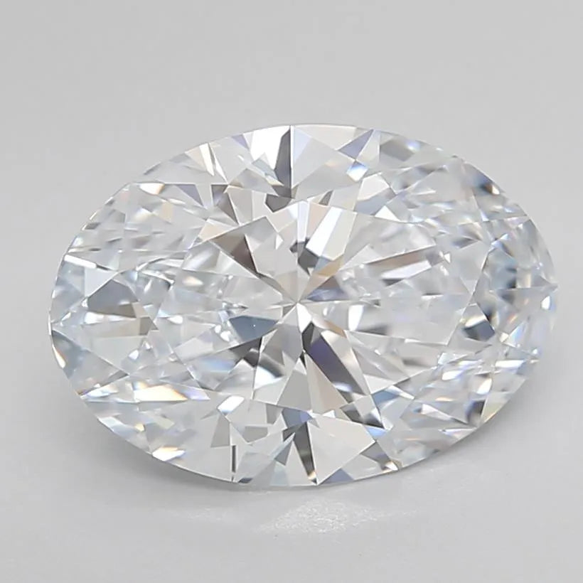 3.34ct Oval Lab Grown Diamond (Colour F, Clarity IF, Cut EX, IGI Certified)