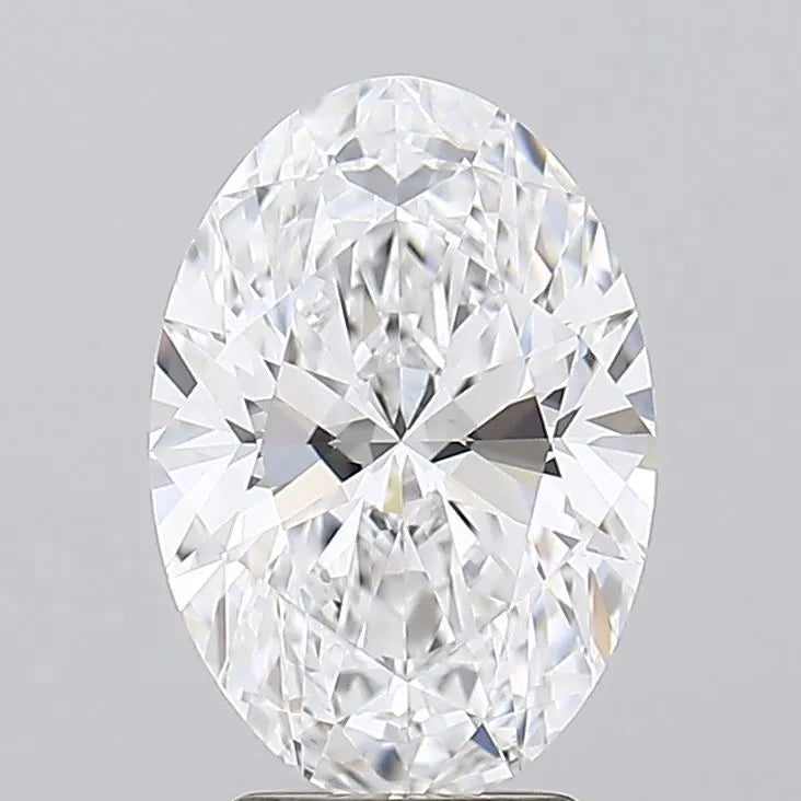 3.37ct Oval Lab Grown Diamond (Colour D, Clarity IF, IGI Certified)