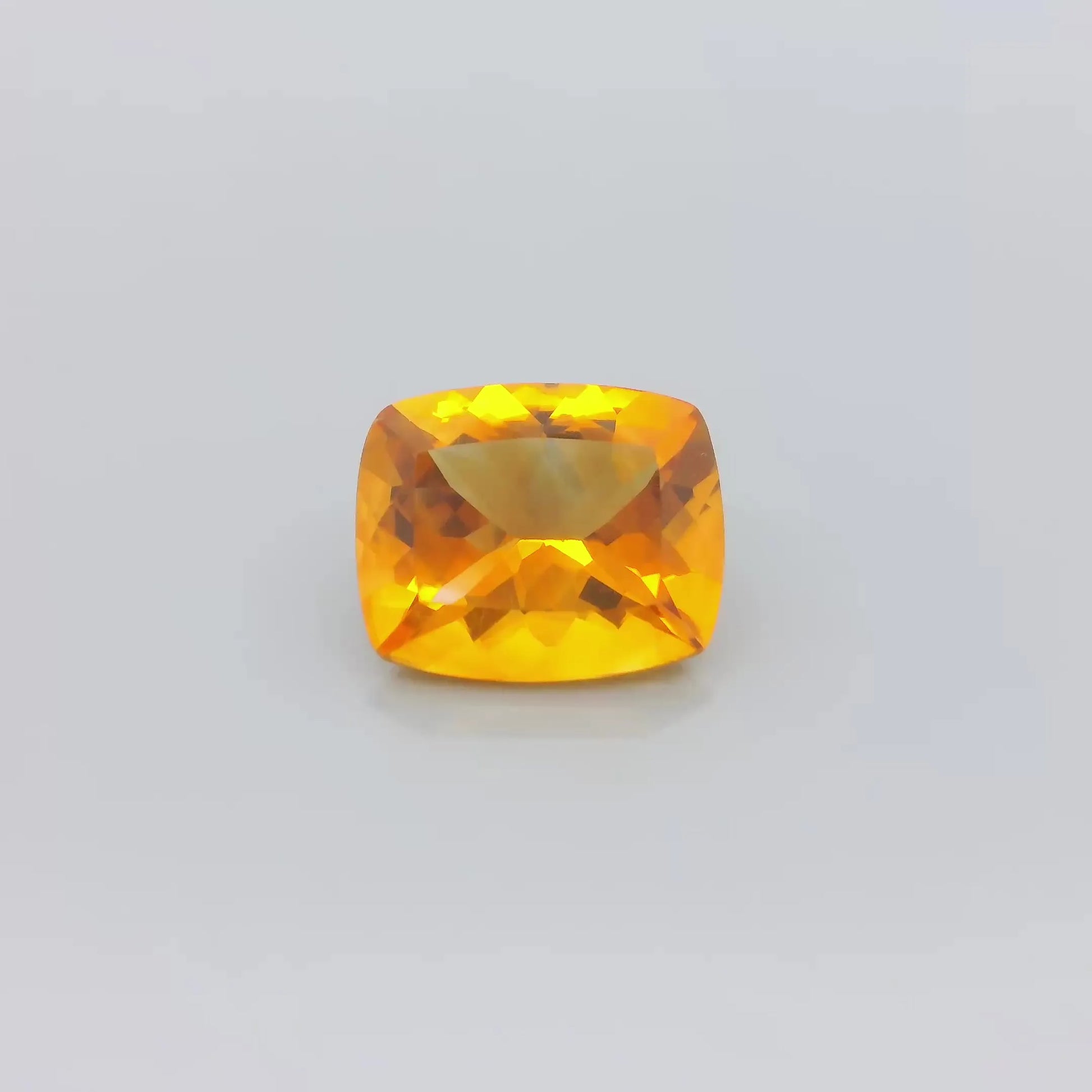 3.38ct Cushion Natural Citrine (Colour Yellow, Clarity Eye Clean, Cut Faceted)