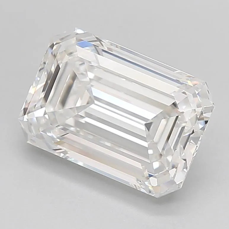 3.39ct Emerald Lab Grown Diamond (Colour D, Clarity IF, Cut EX, IGI Certified)